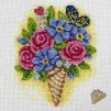 Набір для вишивки хрестиком &quot;Квіти&quot;, VC-015 - 2
