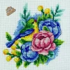 Набір для вишивки хрестиком &quot;Квіти з пташкою&quot;, VC-016 - 2