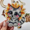 Брелок для вишивки хрестиком на пластиковій канві &quot;Єнот&quot;, VPC_004 - 2
