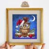Набір для вишивки хрестом на принтованій канві &quot;Новорічна сова&quot;, VCB_006 - 1
