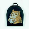 Рюкзак &laquo;Сова з чашкою кави&raquo; під вишивку бісером Рюкзак_806 - 1
