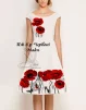 Сукня без рукавів "Червоні маки"  - 1