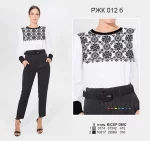 Рубашка жіноча комбінована РЖК-012Б