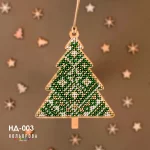 Набір для вишивки новорічної іграшки НД-003 "Лісова красуня"