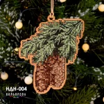 Набір для вишивки новорічної іграшки НДН-004 "Ялинкова прикраса"