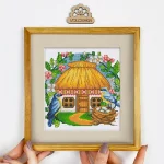 Набір для вишивки хрестиком "Українська хатинка. Березень", VC-003