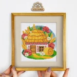 Набір для вишивки хрестиком "Українська хатинка. Серпень", VC-008