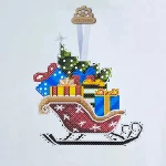 Набір для вишивки на пластиковій канві "Сани з подарунками" VPC_014