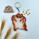 Брелок для вишивки хрестиком на пластиковій канві "Хом"як", VPC_006