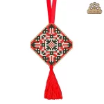 Брелок для вишивки хрестиком на пластиковій канві "Здоров"я", VPC_039