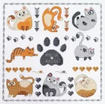 Набір для вишивки хрестиком "Мяу-мяу", АН-281