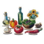 Комплект фігурок інтер'єрних "Овочевий натюрморт" КФІН_105