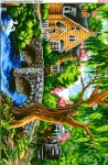 Схема для вишивки бісером  «Будинок біля річки» (3031)