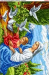 Схема для вишивки бісером  «Мадонна з голубами» (3061)