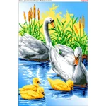 Схема для вишивки бісером  «Лебедина родина» (3097)
