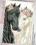 Схема для вишивки бісером  «Коні» (А3055)