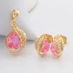 Набір сережки+кулон