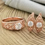 Комплект каблучка+сережки