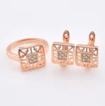 Комплект каблучка+сережки