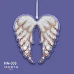 Набір для вишивки новорічної іграшки НА-008 "Небесна грація"