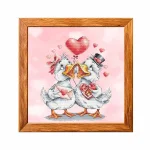 Набір для вишивки хрестиком "Закохані гуси" VMC_1022