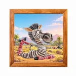 Набір для вишивки хрестиком "Зебра і йога-2" VMC_1031