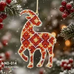 Набір для вишивки новорічної іграшки ND-014 "Вогняна коза"