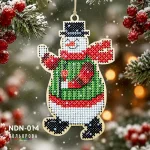 Набір для вишивки новорічної іграшки NDN-014 "Морозний друг"