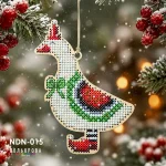 Набір для вишивки новорічної іграшки NDN-015 "Казкова гостя"