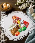 Серветка з перфорованим мереживом для вишивки (3535030)