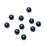 Напівнамистини пришивні, сині ( 8 мм)