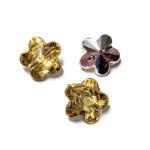 Каміння пришивне "Квітка",  золоте