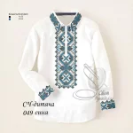 Дитяча сорочка для хлопчика №49 (синя)