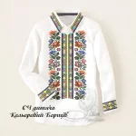 Дитяча сорочка для хлопчика "Кольоровий борщів" 