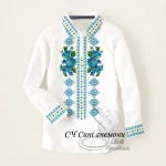  Сорочка "Сині анемони" 