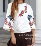 Сорочка "Ластівка на квітці" 