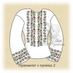 Сорочка "Орнамент з троянд-2" 