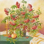 Схема під вишивку бісером "Гроно горобини" 