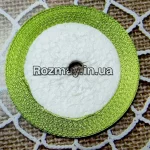 Стрічка атласна салатова