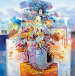 Схема під вишивку бісером "Місто квітів" 