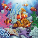 Схема під вишивку бісером "Морські глибини" 