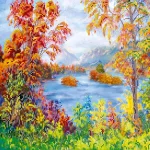 Схема під вишивку бісером "Осіння казка" 