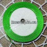 Стрічка атласна салатова