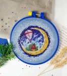 Набір для вишивки хрестиком "Будиночок на місяці" 