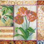 Схема під вишивку бісером "Атласні пелюстки" 