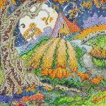 Схема під вишивку бісером "Гарбузове поле" 