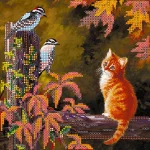 Схема під вишивку бісером "Дружня бесіда" 