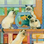 Схема під вишивку бісером "Золота рибка" 