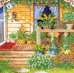 Схема під вишивку бісером "Літня тераса"