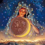 Схема під вишивку бісером "Місячна фея" 